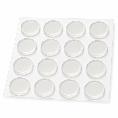 Clear round bumper pads - round, 16
