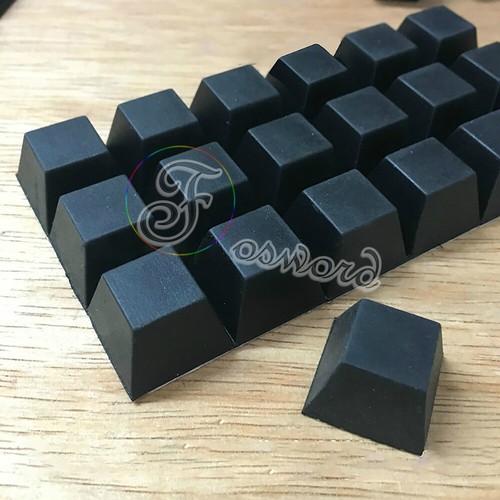 Black rubber furniture pads - black,