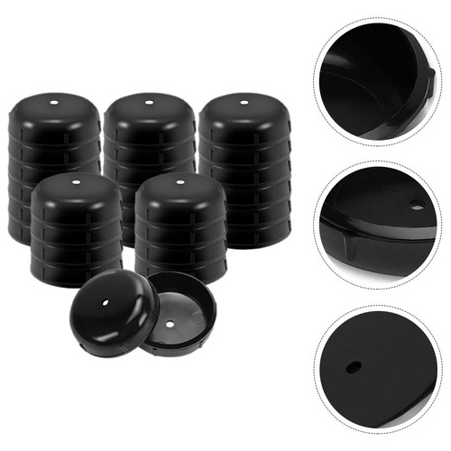 Black plastic furniture leg - black,